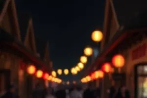 雨后公交站封面，积水倒影里的站牌与伞